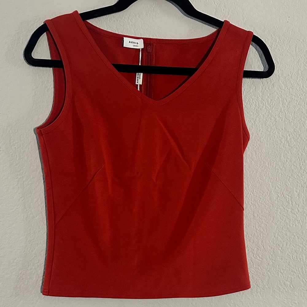 Akris Punto Vivid Orange Tank Top